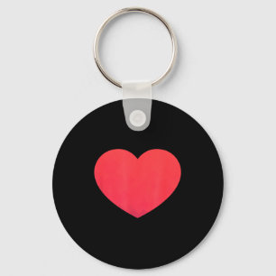 Heart Valentines Day Shirt - Graphic Novelty Love Keychain