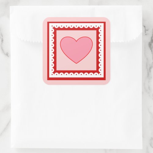 Heart Valentines Day Stickers 
