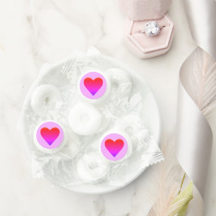 Heart Valentines Proposal Life Savers candy Favors
