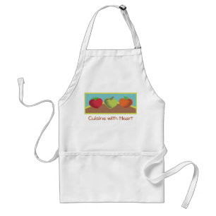 heart vegetables healthy dining gardening love ... adult apron