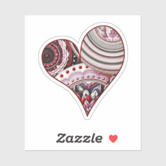 Heart Vintage Mandalas Sticker