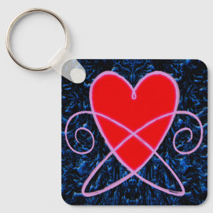 Heart Vortex Keychain