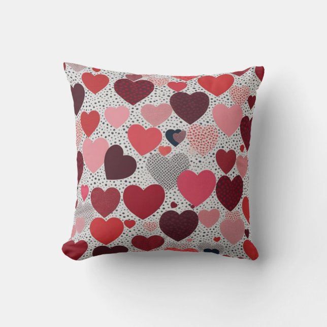Heart warm  throw pillow (Front)