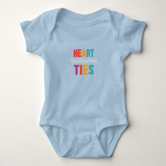 Heart warming tied baby bodysuit