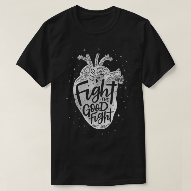 Heart Warrior (CHD Awareness) Classic T-Shirt.png T-Shirt (Design Front)