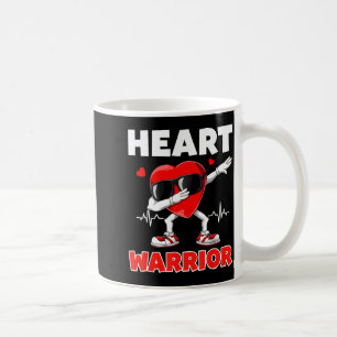 Heart Warrior Heart Disease Awareness Month Red He Coffee Mug