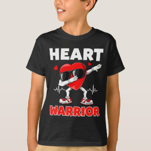 Heart Warrior Heart Disease Awareness Month Red He T-Shirt