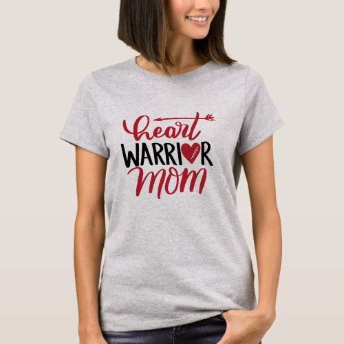 Heart Warrior Mom T_Shirt