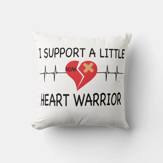 HEART WARRIOR PILLOW (Front)