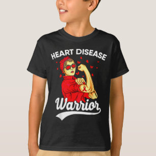 Heart Warrior Unbreakable Women Red Heart Disease  T-Shirt