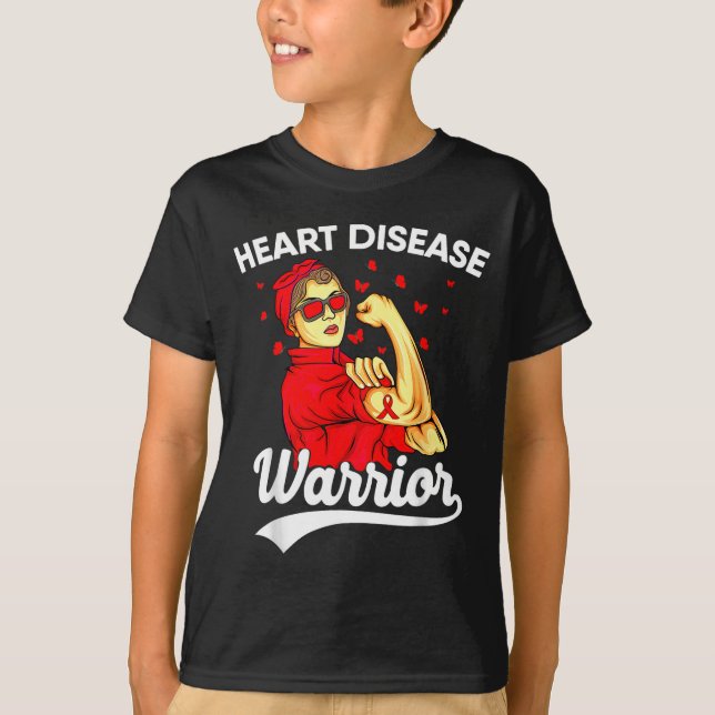 Heart Warrior Unbreakable Women Red Heart Disease  T-Shirt (Front)