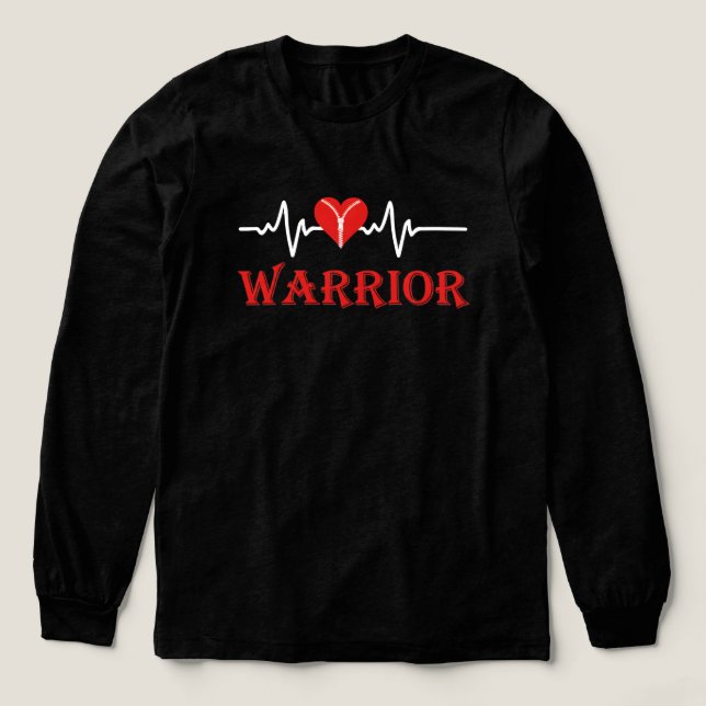 Heart Warrior Zipper Heart Tri-Blend Shirt (Design Front)