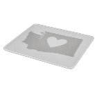 Heart Washington state silhouette