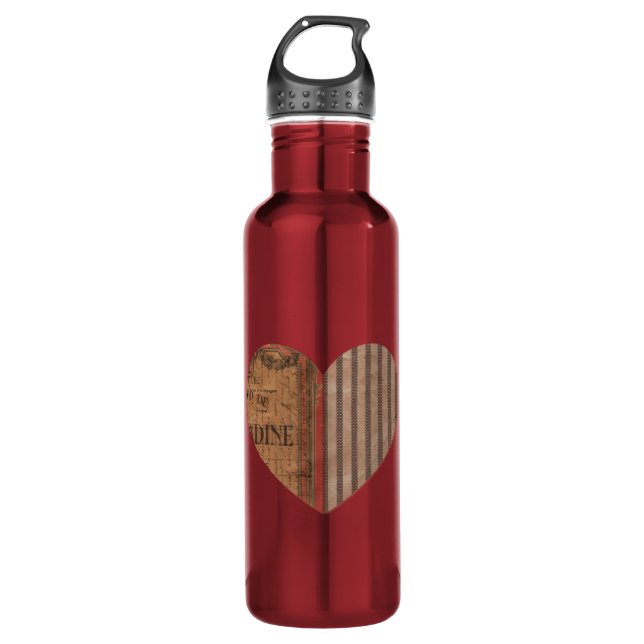 heart  water bottle (Front)