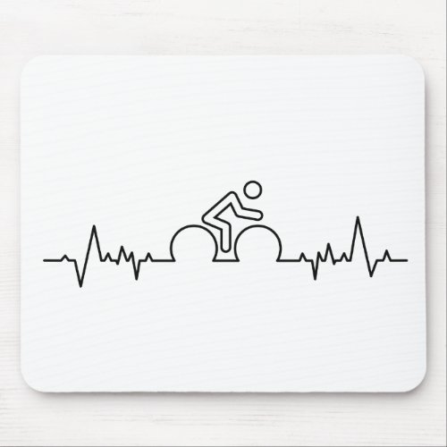 Heart_wave something Cycling racing Mouse Pad