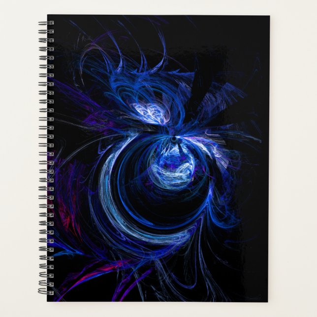 Heart Webbing Fractal Notebook (Front)