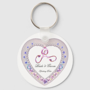 Heart Wedding Favor Keychain