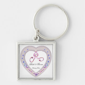 Heart Wedding Keepsake Keychain