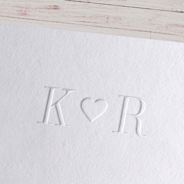 Heart Wedding Monogram Embosser (Creator Uploaded)