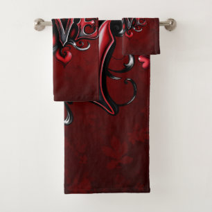 Heart Whispers: The Magic of Love Bath Towel Set