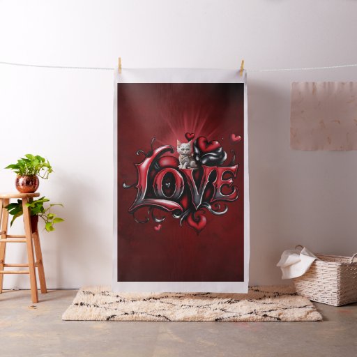 Heart Whispers: The Magic of Love  Fabric