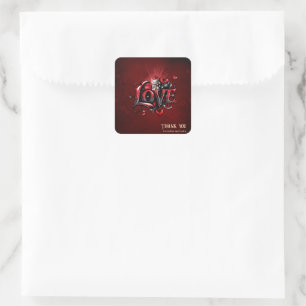 Heart Whispers: The Magic of Love Square Sticker