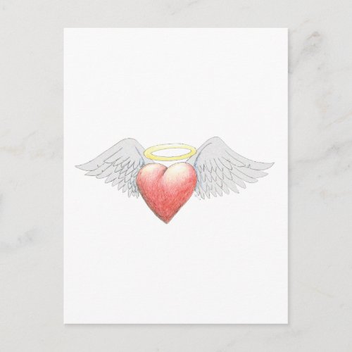 Heart Wing Halo Postcard
