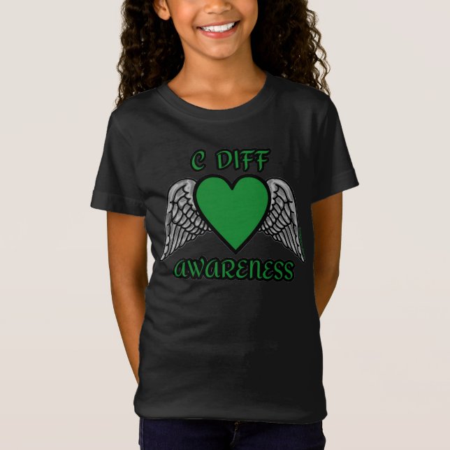 Heart/Wings...C Diff T-Shirt (Front)