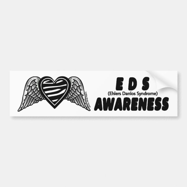 Heart/Wings...EDS Bumper Sticker (Front)