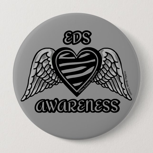 Heart/Wings...EDS Button (Front)