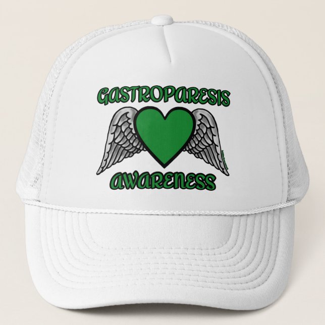 Heart/Wings...Gastroparesis Trucker Hat (Front)