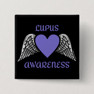 Heart/Wings...Lupus Button