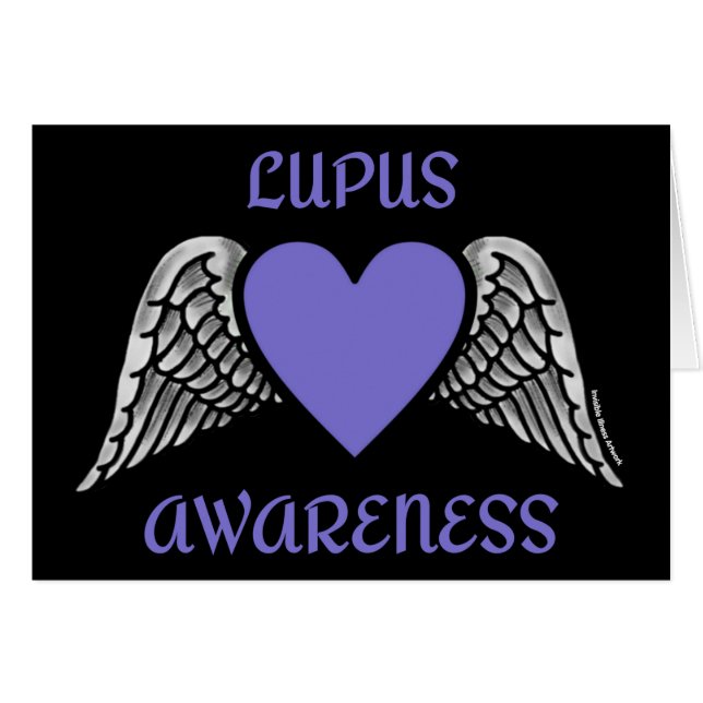 Heart/Wings...Lupus Cards (Front Horizontal)