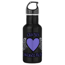 Heart/Wings...Lupus Stainless Steel Water Bottle