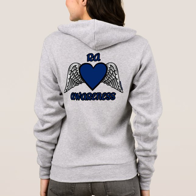 Heart/Wings...RA  Hoodie (Back)