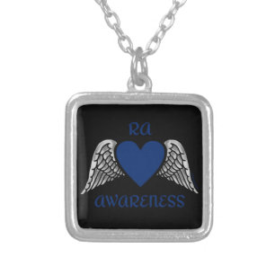 Heart/Wings...RA Silver Plated Necklace