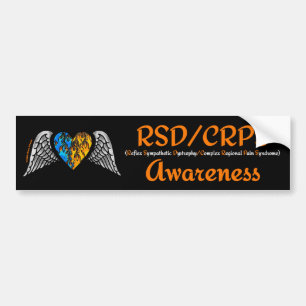 Heart/Wings...RSD/CRPS Bumper Sticker