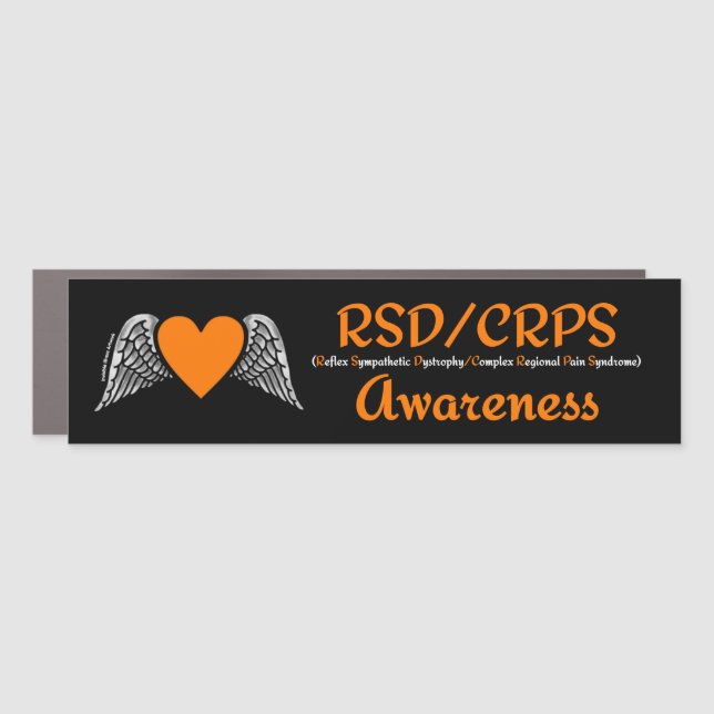 Heart/Wings...RSD/CRPS Car Magnet (Front)