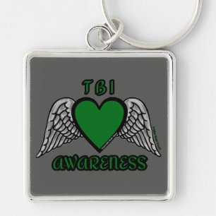 Heart/Wings...TBI Keychain