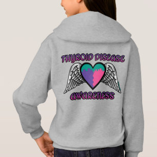 Heart/Wings...Thyroid Disease Hoodie