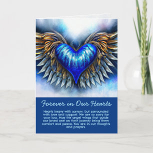 Heart with Angel Wings Card