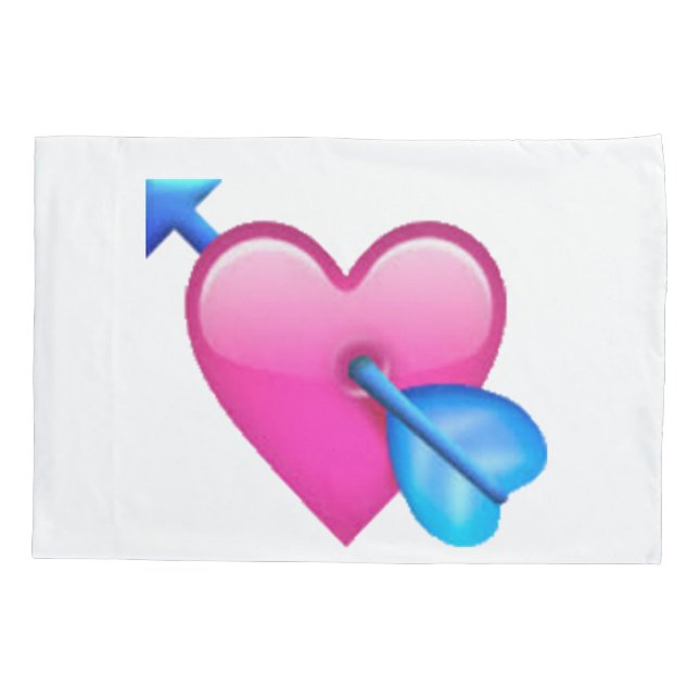 Heart With Arrow - Emoji Pillowcase (Back)