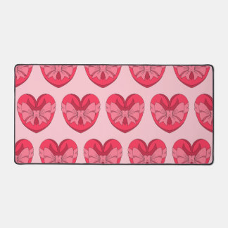 Heart with Arrowhead and Bow Desk Mat