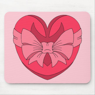 Heart with Arrowhead and Bow Mouse Pad