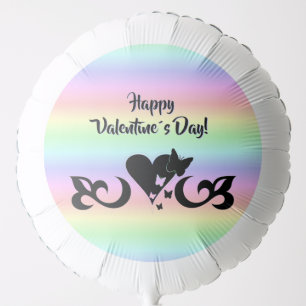 Heart with Butterfly and Lily Balloon