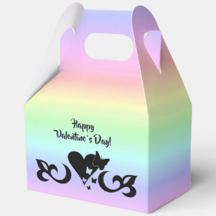 Heart with Butterfly and Lily Favor Boxes