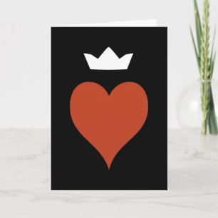 Heart with Crown Card