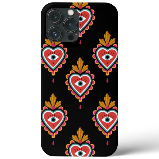Heart with Eyes iPhone Case