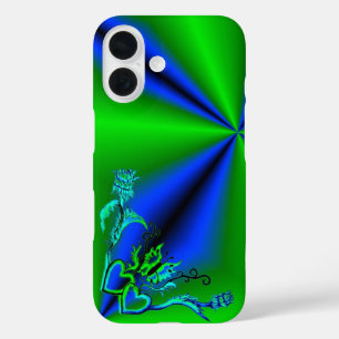 Heart with Flower and Butterfly iPhone 16 Case