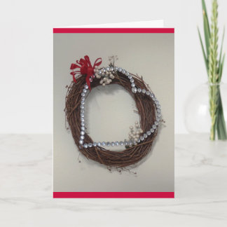 Heart with gems holiday card